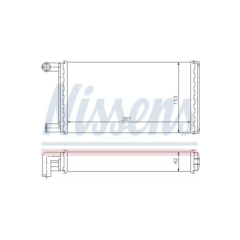 Salono radiatorius  NISSENS 72004