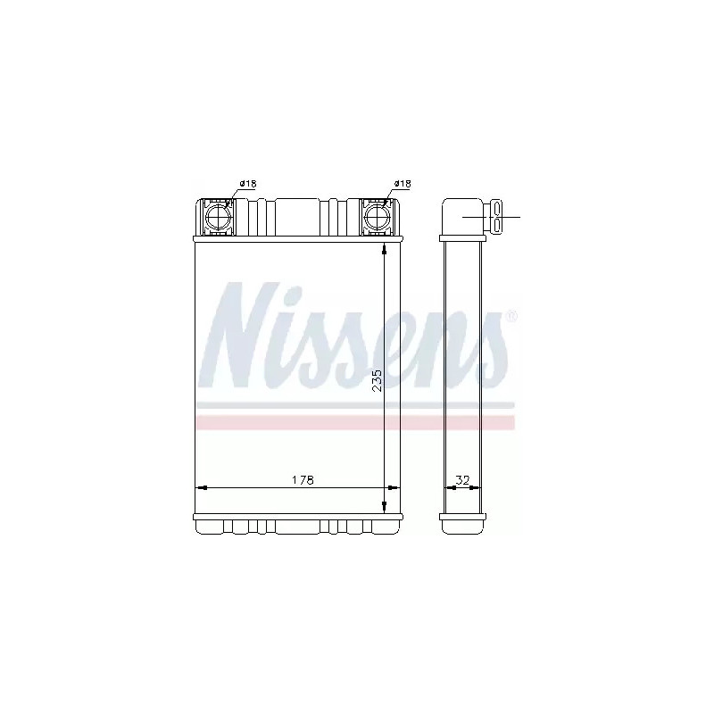 Salono radiatorius  NISSENS 72028