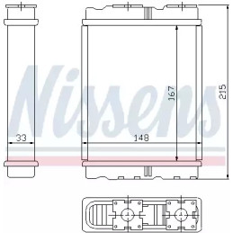 Salono radiatorius  NISSENS 72050