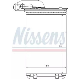 Salono radiatorius  NISSENS 73252