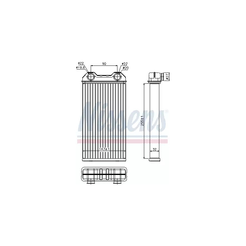 Salono radiatorius  NISSENS 73331