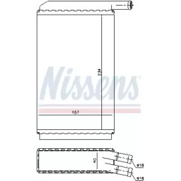 Salono radiatorius  NISSENS 73940