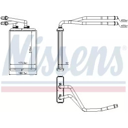 Salono radiatorius  NISSENS 73990