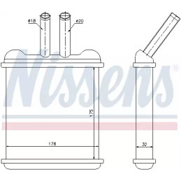 Salono radiatorius  NISSENS 76502