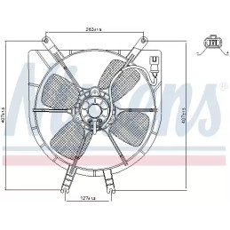 Radiatoriaus ventiliatorius  NISSENS 85043