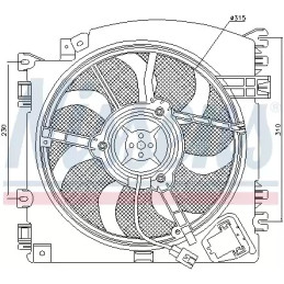 Radiatoriaus ventiliatorius  NISSENS 85598