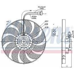 Radiatoriaus ventiliatorius  NISSENS 85676