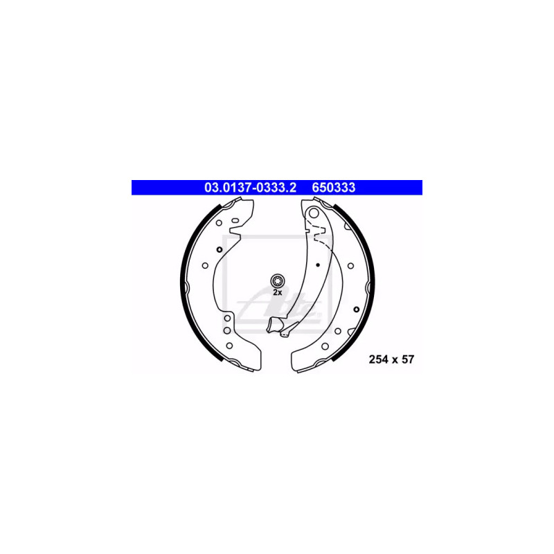 Stabdžių trinkelių komplektas  ATE 03.0137-0333.2