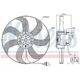 Radiatoriaus ventiliatorius  NISSENS 85725