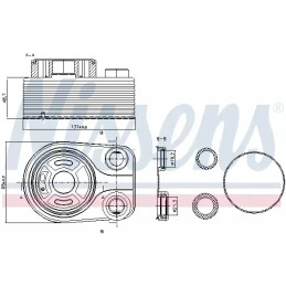 Variklio alyvos aušintuvas  NISSENS 90705