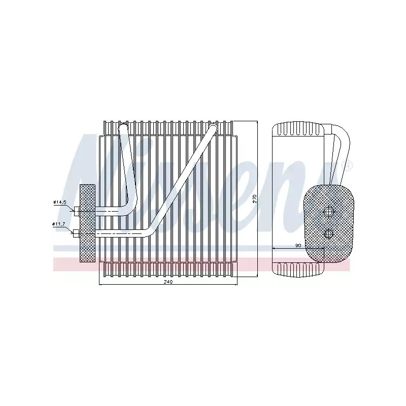 Oro kondicionieriaus garintuvas  NISSENS 92161