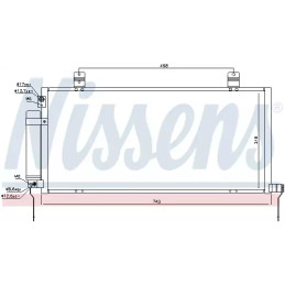 Oro kondicionieriaus radiatorius  NISSENS 940164