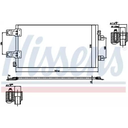 Oro kondicionieriaus radiatorius  NISSENS 940186