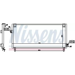 Oro kondicionieriaus radiatorius  NISSENS 94365