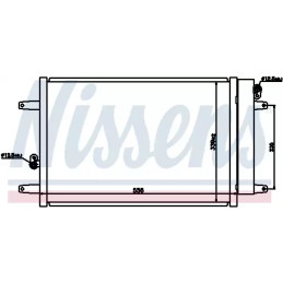 Oro kondicionieriaus radiatorius  NISSENS 94575