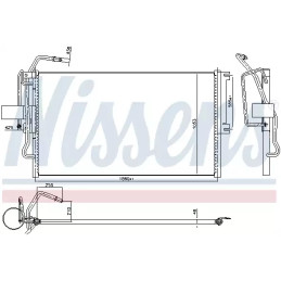 Oro kondicionieriaus radiatorius  NISSENS 94653