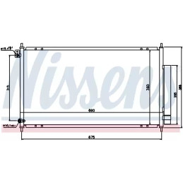 Oro kondicionieriaus radiatorius  NISSENS 94732