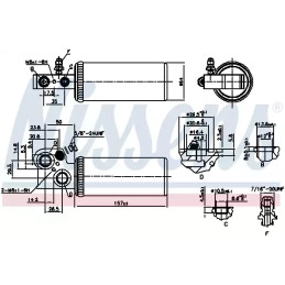Oro kondicionieriaus džiovintuvas  NISSENS 95037