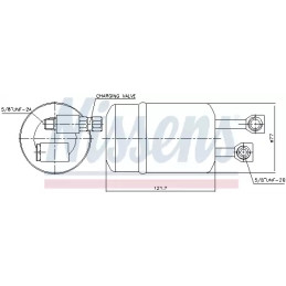Oro kondicionieriaus džiovintuvas  NISSENS 95188