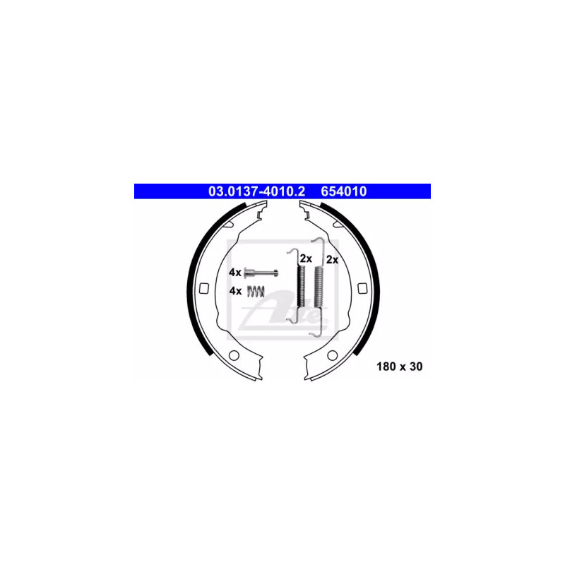 Rankinio stabdžio trinkelių komplektas  ATE 03.0137-4010.2