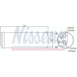 Oro kondicionieriaus džiovintuvas  NISSENS 95321