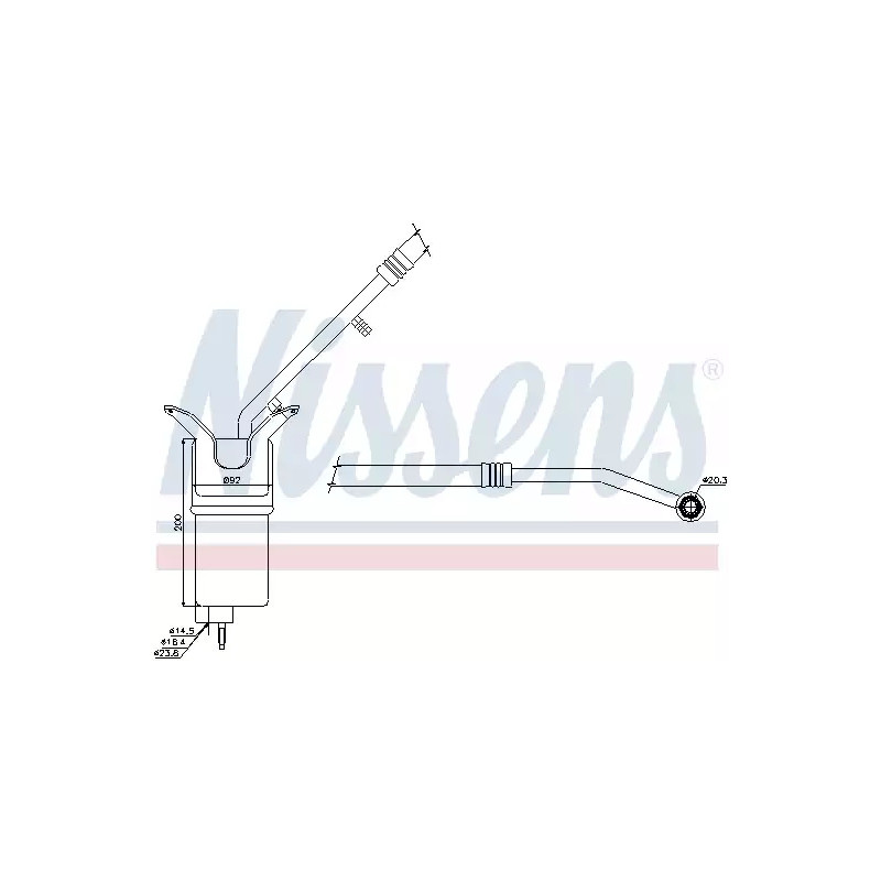 Oro kondicionieriaus džiovintuvas  NISSENS 95330