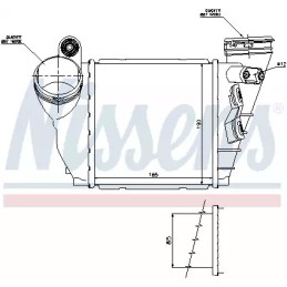 Kompresoriaus suslėgto oro aušintuvas  NISSENS 96487