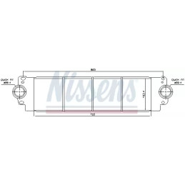 Kompresoriaus suslėgto oro aušintuvas  NISSENS 96683