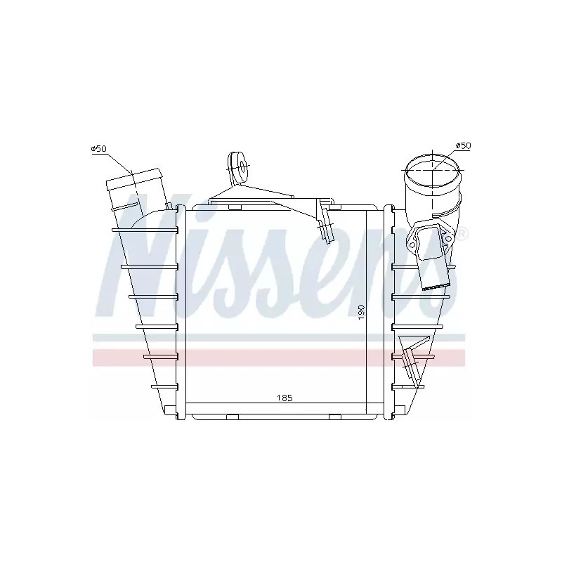 Kompresoriaus suslėgto oro aušintuvas  NISSENS 96770