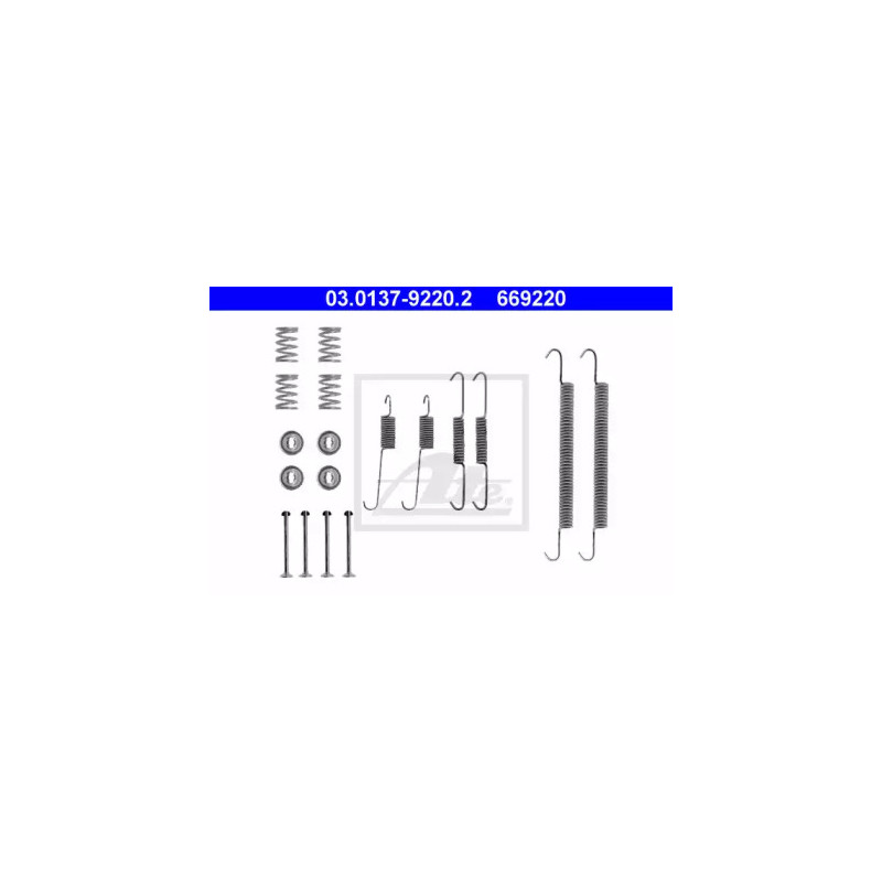 Stabdžių trinkelių priedų komplektas  ATE 03.0137-9220.2