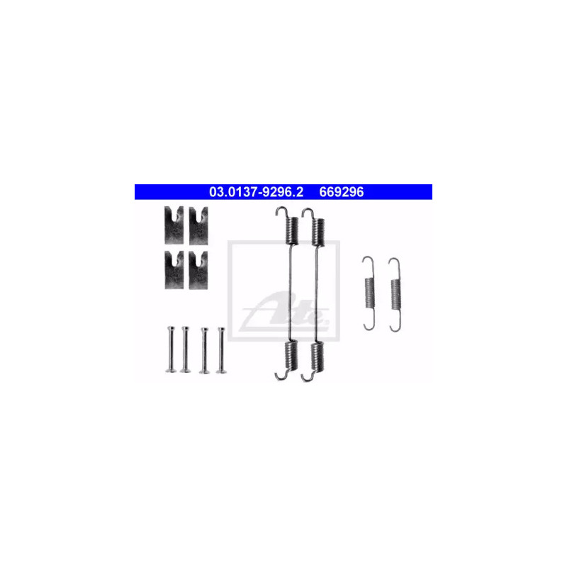 Stabdžių trinkelių priedų komplektas  ATE 03.0137-9296.2