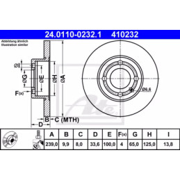 Stabdžių diskas  ATE 24.0110-0232.1