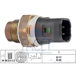 Radiatoriaus ventiliatoriaus temperatūros jungiklis FACET 7.5675