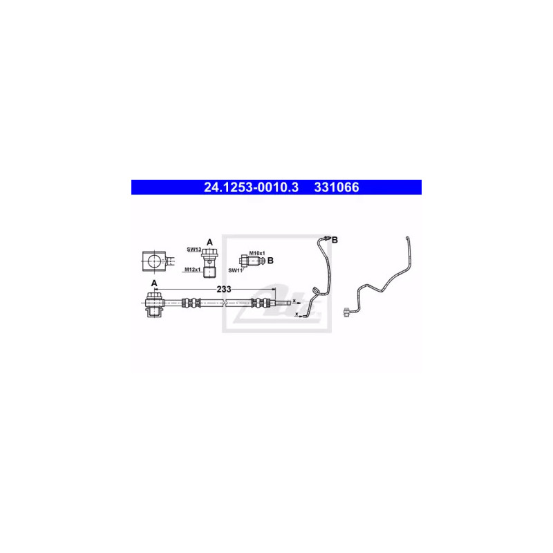 Stabdžių žarnelė  ATE 24.1253-0010.3