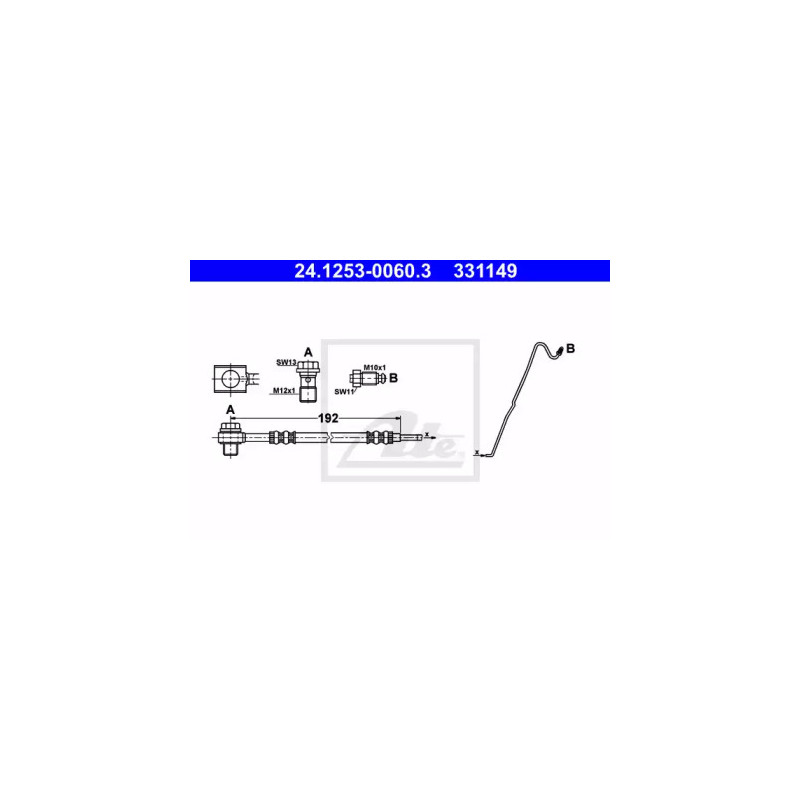 Stabdžių žarnelė  ATE 24.1253-0060.3