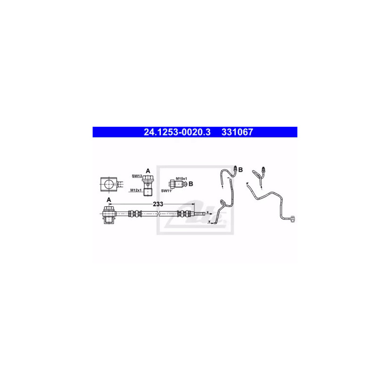 Stabdžių žarnelė  ATE 24.1253-0020.3
