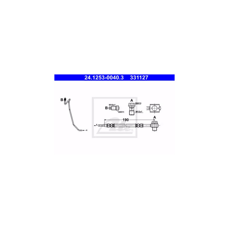 Stabdžių žarnelė  ATE 24.1253-0040.3