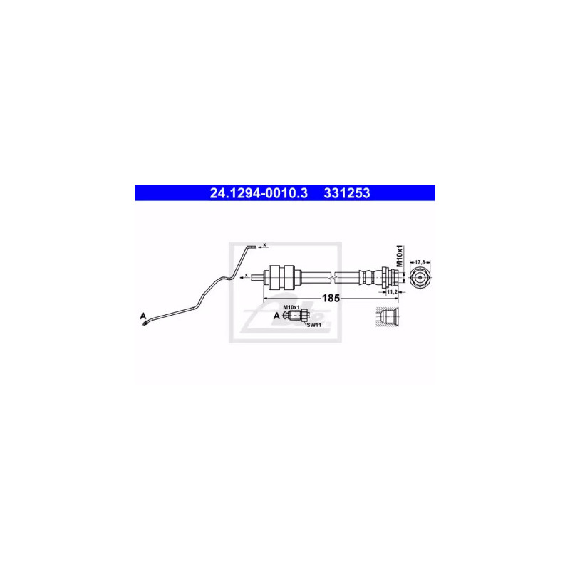 Stabdžių žarnelė  ATE 24.1294-0010.3