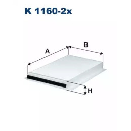 Salono filtras FILTRON K1160-2x