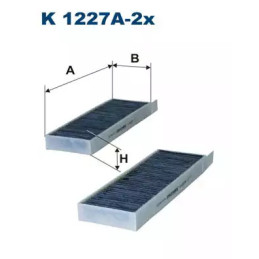 Salono filtras FILTRON K1227A-2x