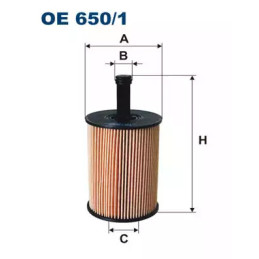 Alyvos filtras FILTRON OE650/1