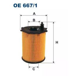 Alyvos filtras FILTRON OE667/1