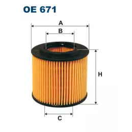 Alyvos filtras FILTRON OE671