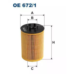 Alyvos filtras FILTRON OE672/1