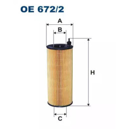 Alyvos filtras FILTRON OE672/2