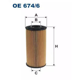 Alyvos filtras FILTRON OE674/6