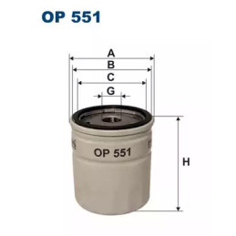 Alyvos filtras FILTRON OP551