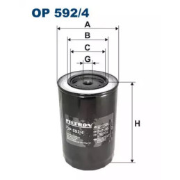 Alyvos filtras FILTRON OP592/4