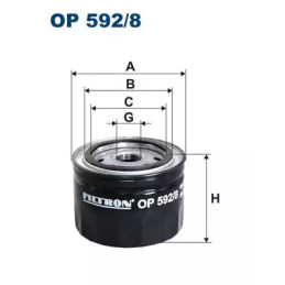 Alyvos filtras FILTRON OP592/8