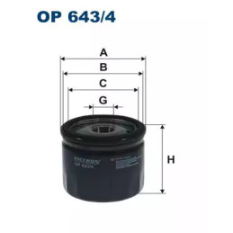 Alyvos filtras FILTRON OP643/4